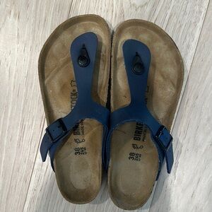 Birkenstock Navy Sandals with Buckle